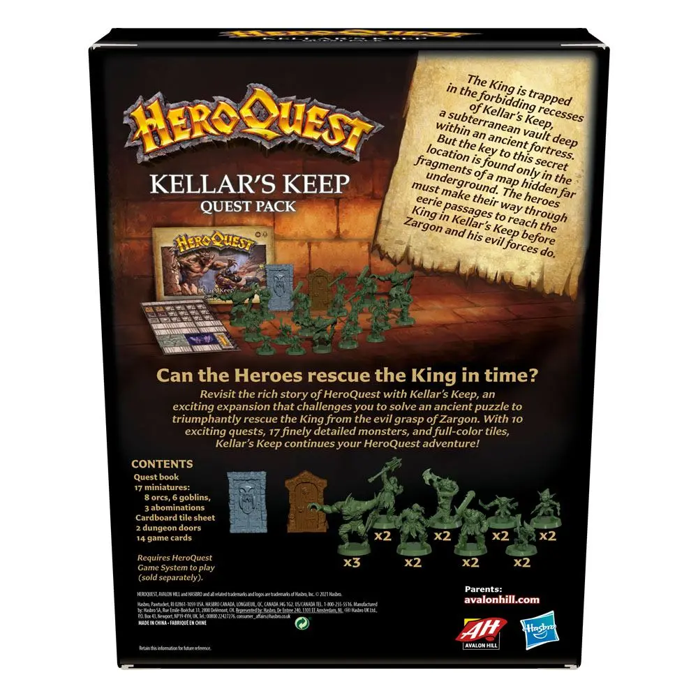 HeroQuest Board Game Expansion Kellar's Keep Pachet de Misiuni english poza produsului