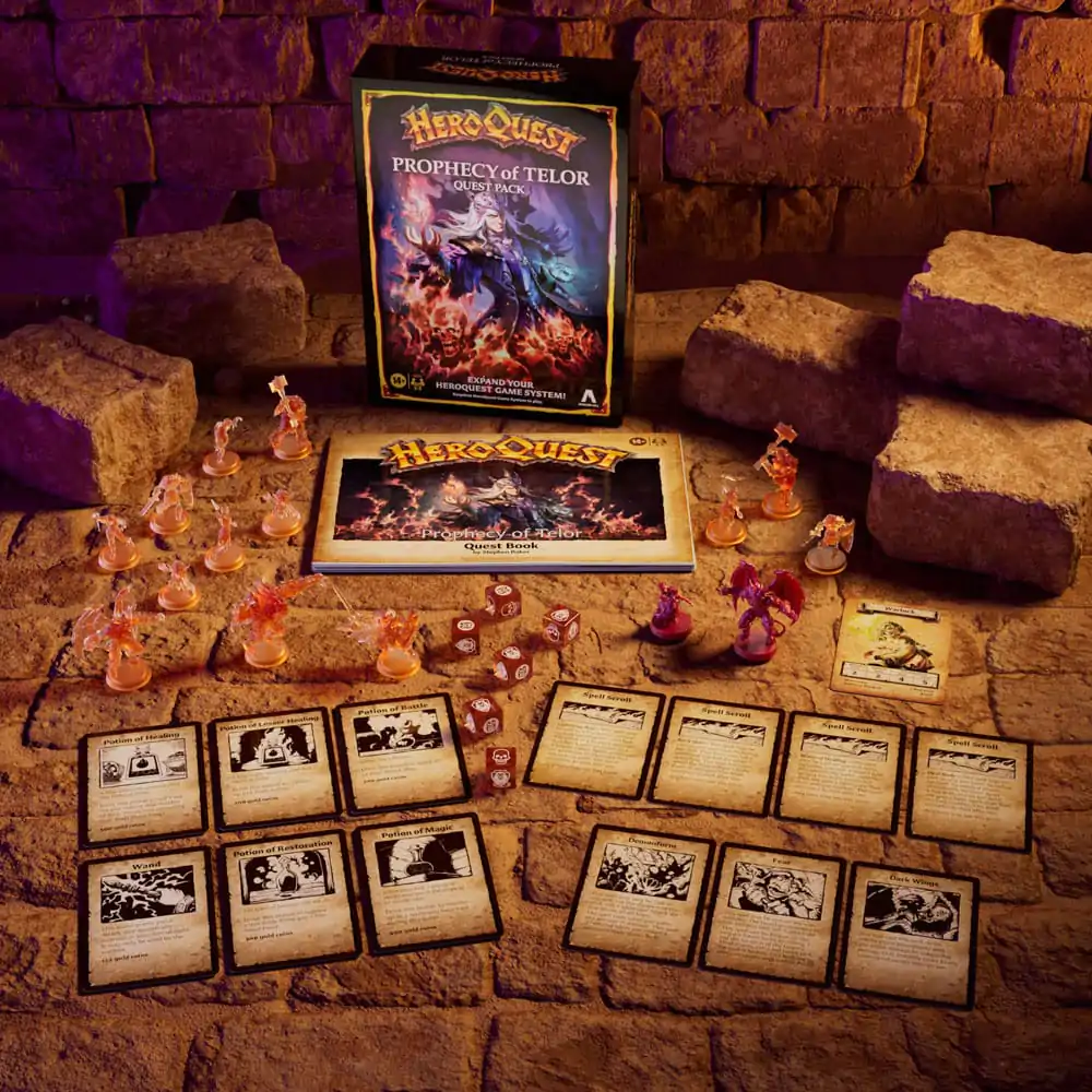 HeroQuest Board Game Expansion Prophecy of Telor Quest Pack Versiunea în engleză poza produsului