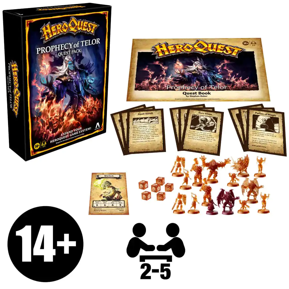HeroQuest Board Game Expansion Prophecy of Telor Quest Pack Versiunea în engleză poza produsului