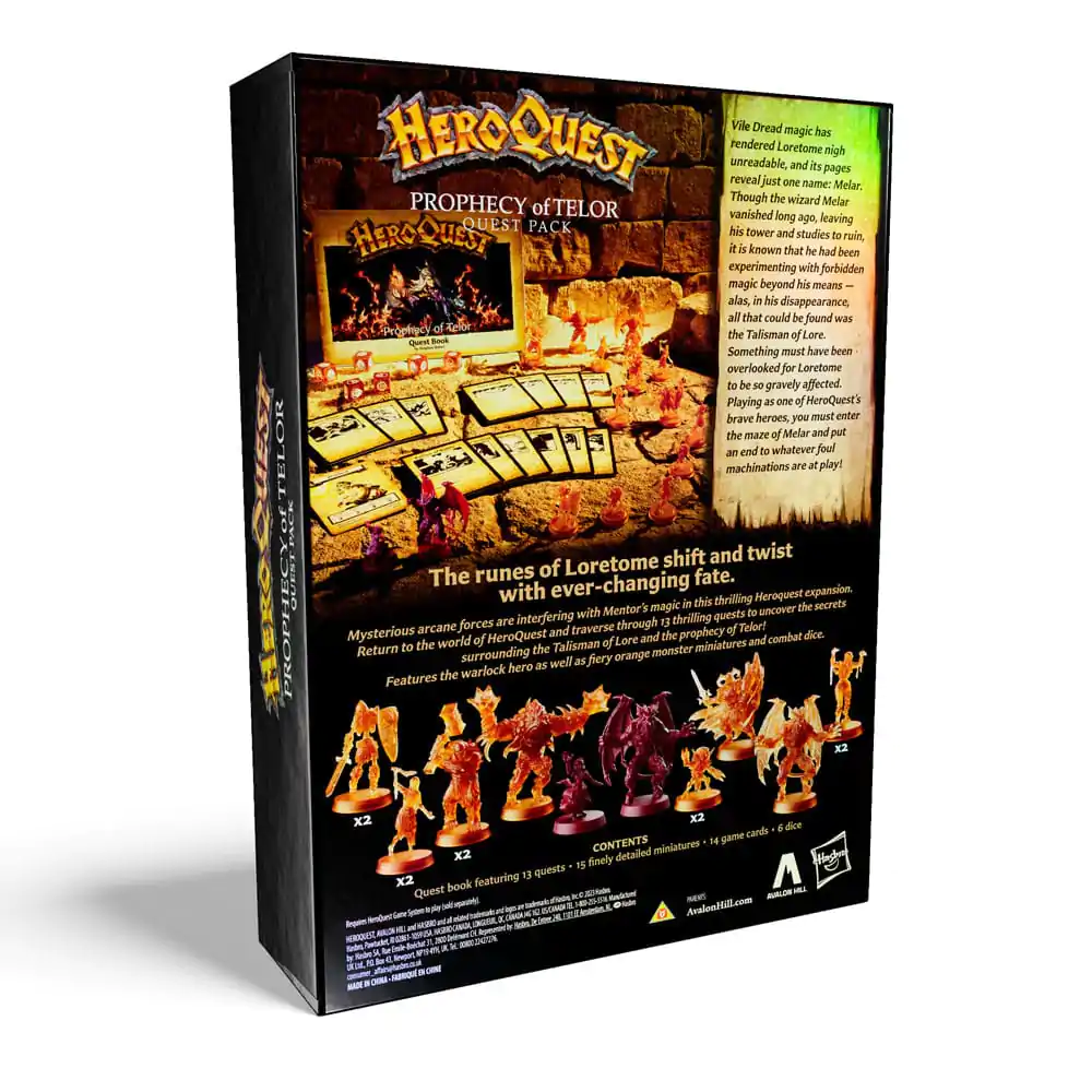 HeroQuest Board Game Expansion Prophecy of Telor Quest Pack Versiunea în engleză poza produsului