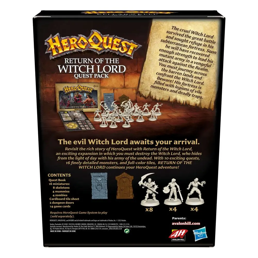 HeroQuest Return of the Witch Lord Quest Pack engleză poza produsului