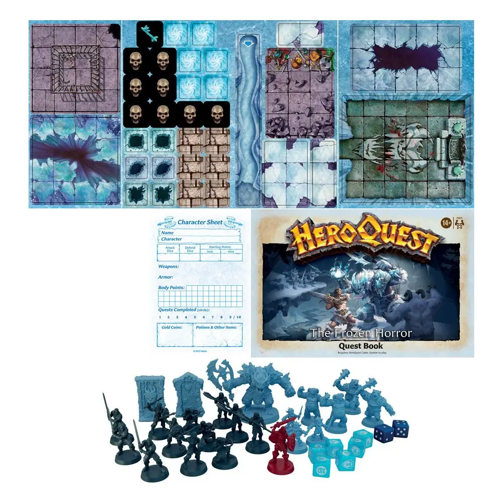 HeroQuest Board Game Expansion The Frozen Horror Quest Pack engleză Joc de societate extensie Pachet de misiuni poza produsului