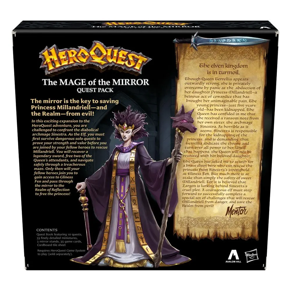 HeroQuest Board Game Expansion The Mage of the Mirror Quest Pack Versiunea în engleză poza produsului