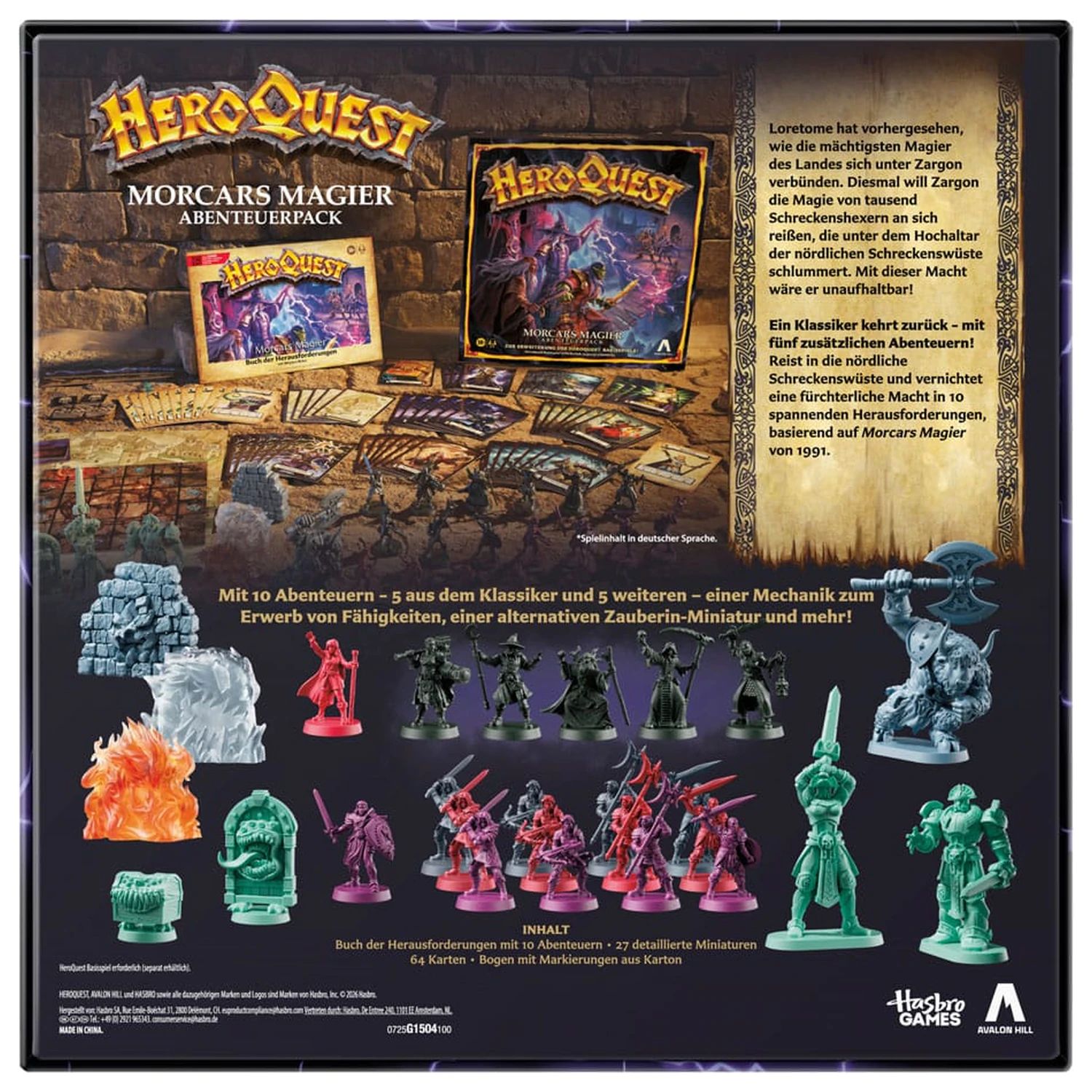HeroQuest Board Game Expansion Morcars Magier Quest Pack *Versiune germana* poza produsului