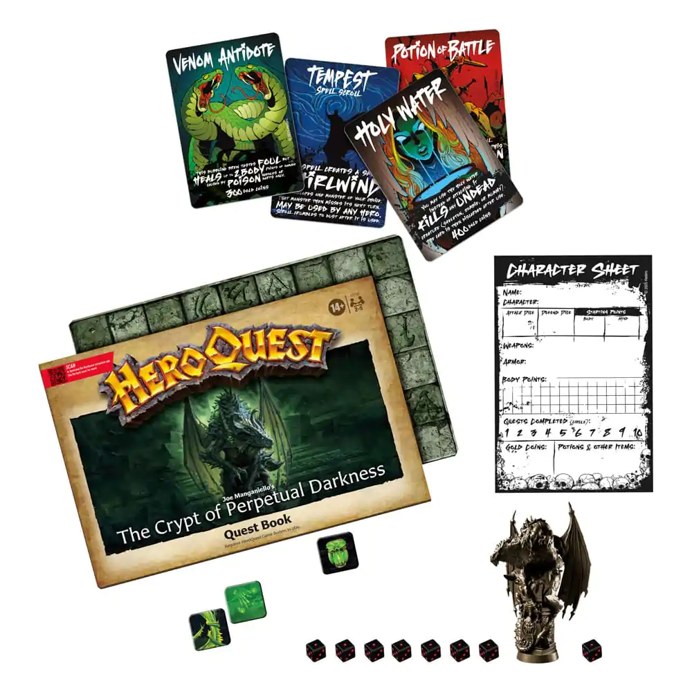 HeroQuest Board Game Expansion Set de Misiuni The Crypt of Perpetual Darkness Quest Pack English Version poza produsului