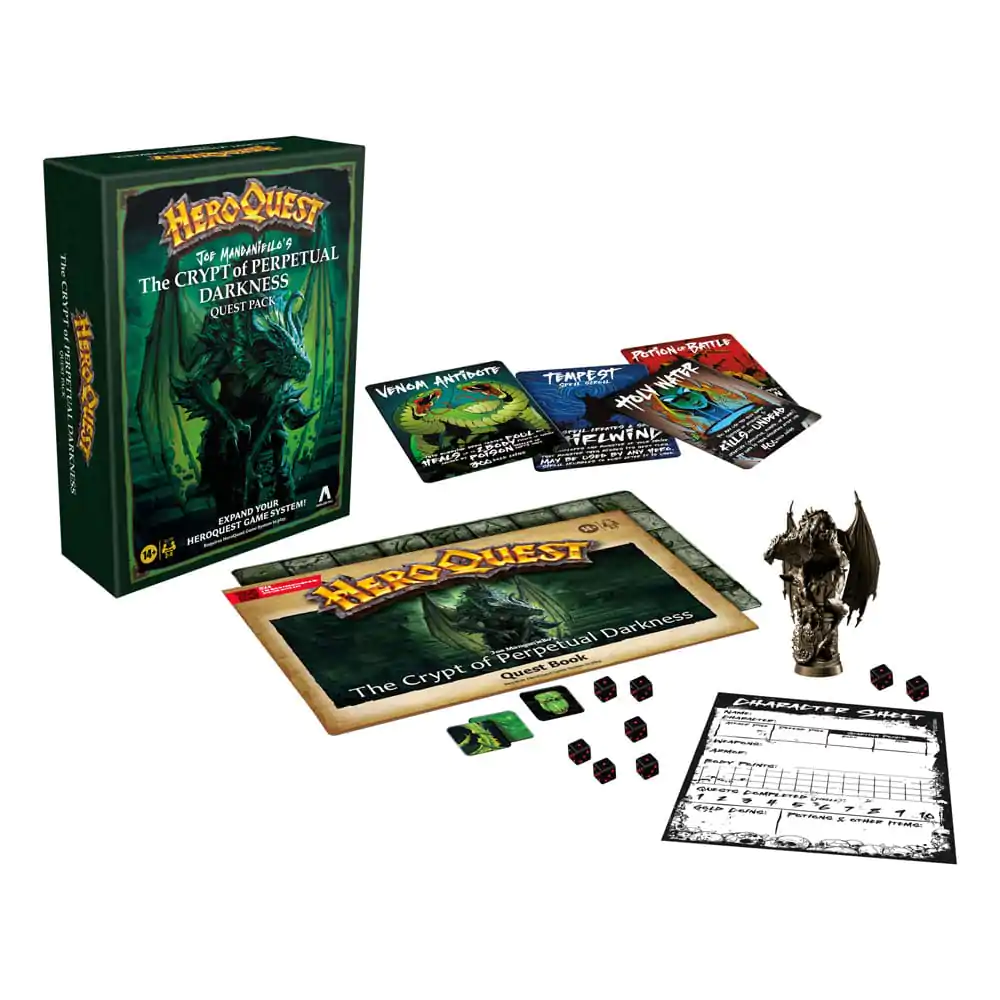 HeroQuest Board Game Expansion Set de Misiuni The Crypt of Perpetual Darkness Quest Pack English Version poza produsului