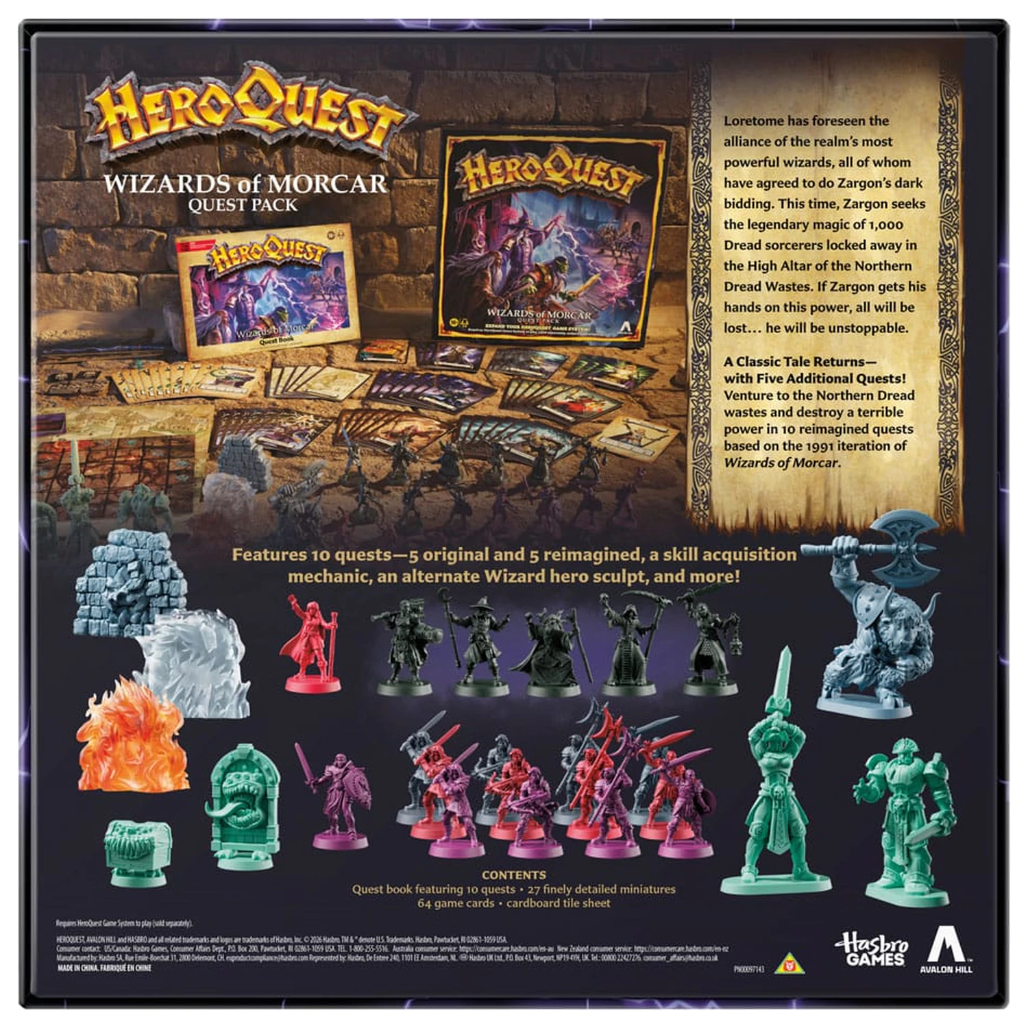 HeroQuest Board Game Expansion Wizards of Morcar Quest Pack Editie in limba engleza poza produsului
