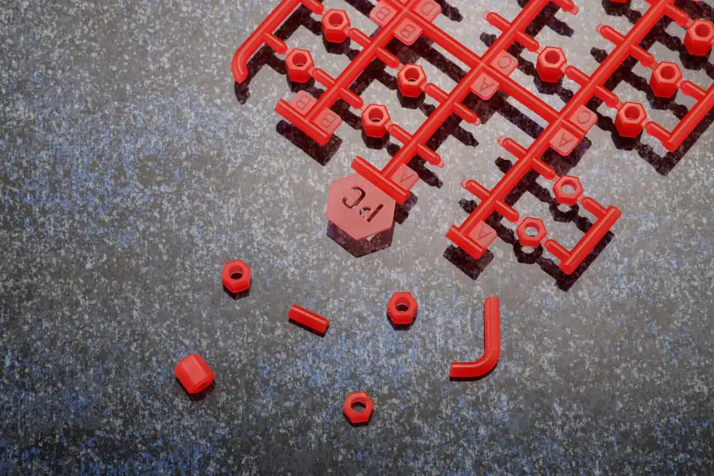 Set Accesorii Model Plastic Hexa Gear 1/24 Unitate Ex 002 Hexa G-R.A.M Red Ver. poza produsului