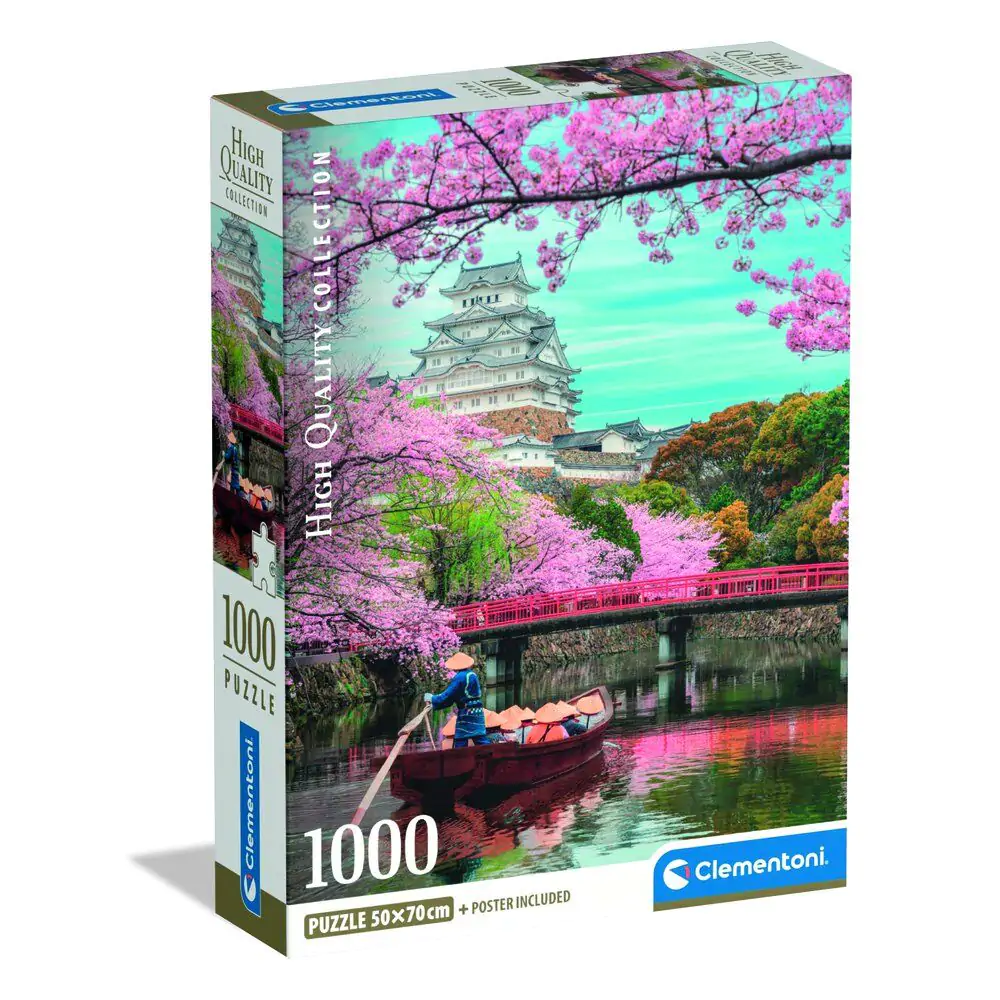 Puzzle de calitate superioară Castelul Himeji primăvara 1000 piese poza produsului