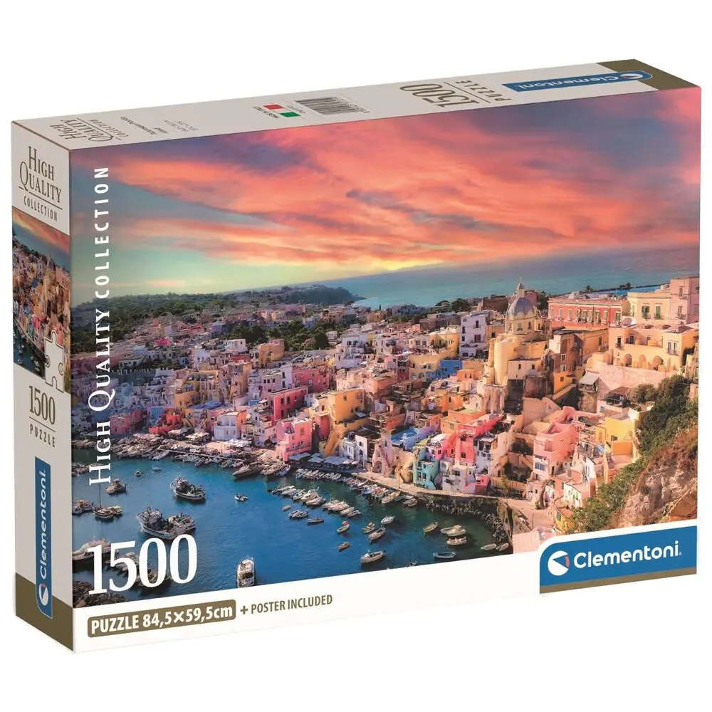 Puzzle de înaltă calitate cu insula Procida pitorească 1500 piese poza produsului