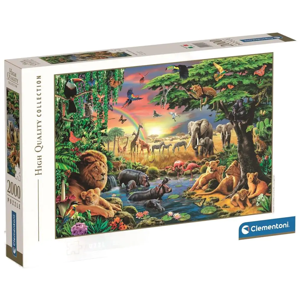 Puzzle de înaltă calitate The African Gathering 2000 piese poza produsului