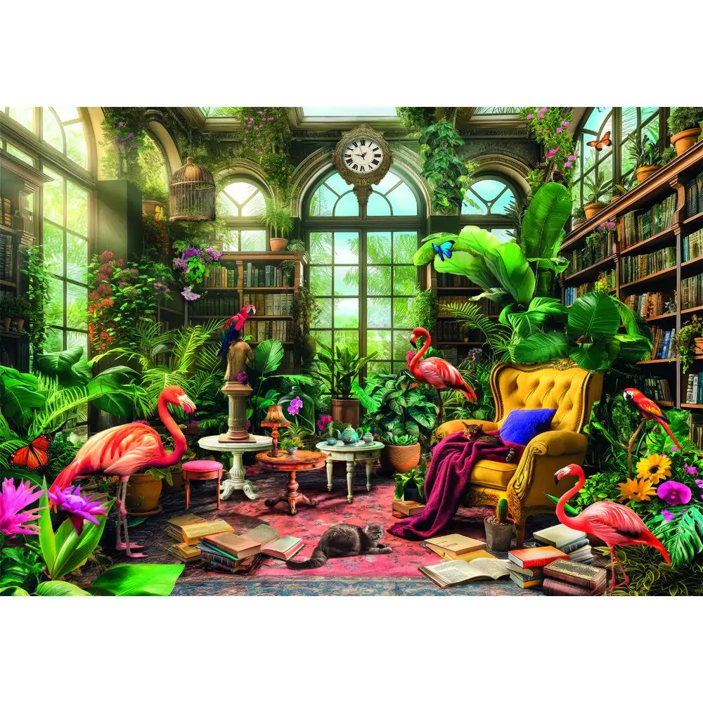 High Quality The Greenhouse Library puzzle 1000 piese poza produsului