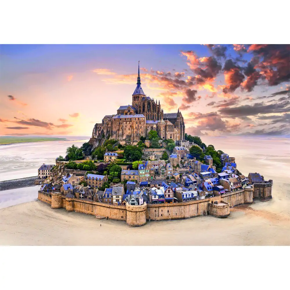 Puzzle de înaltă calitate The Mont Saint-Michel Rising 1500 piese poza produsului