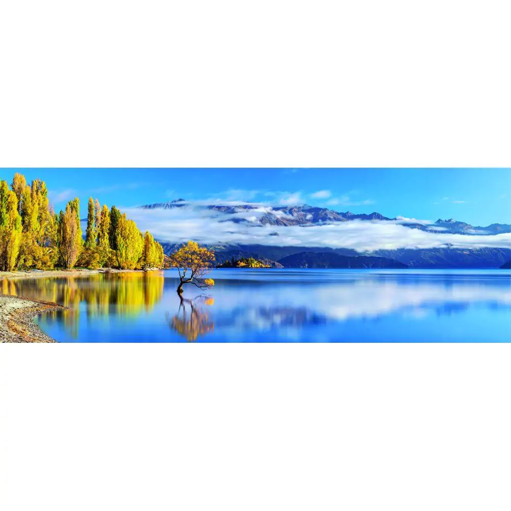 Puzzle panoramă Reflecții aurii Wanaka de înaltă calitate 1000 piese poza produsului