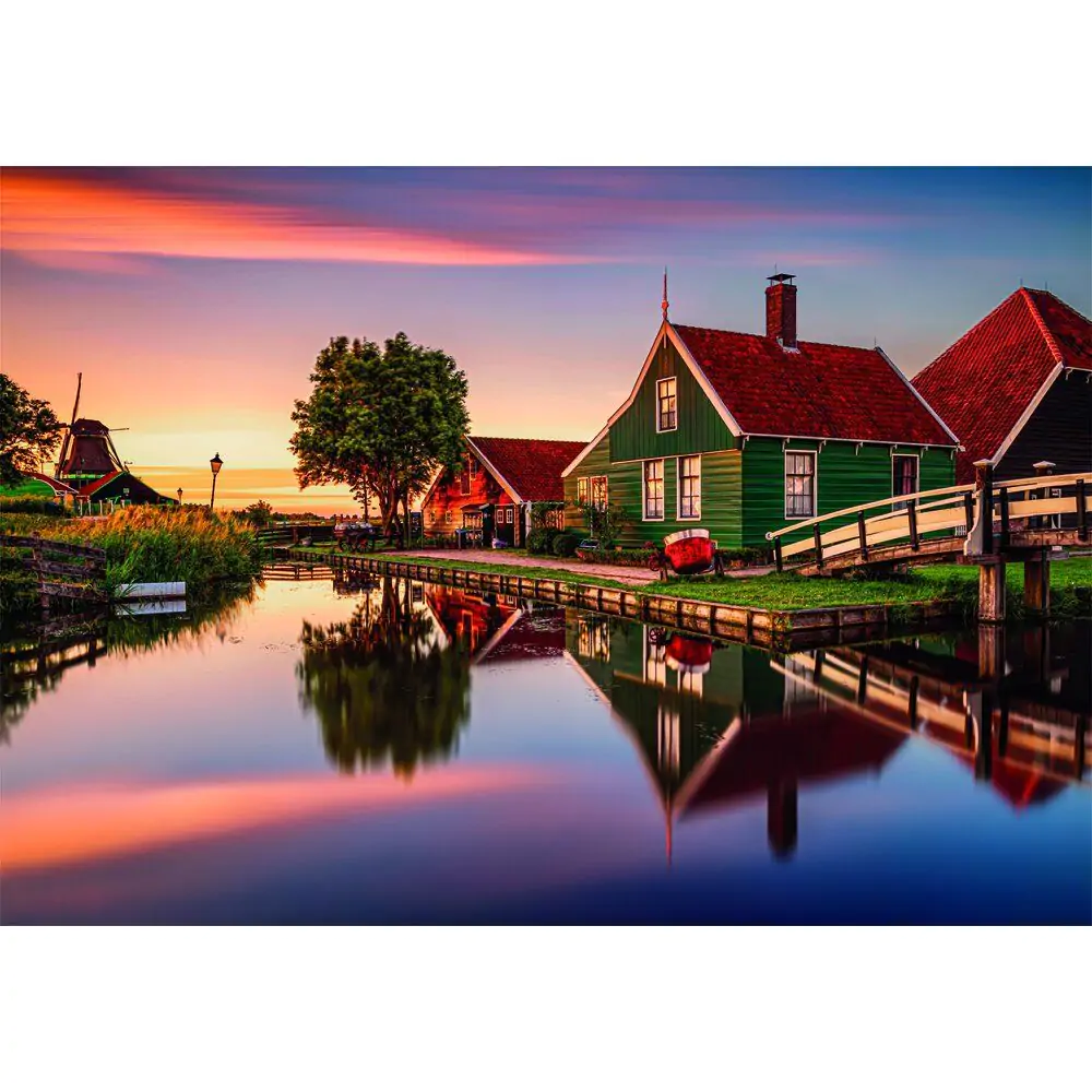 Puzzle Zaanse Schans de înaltă calitate 1500 piese poza produsului