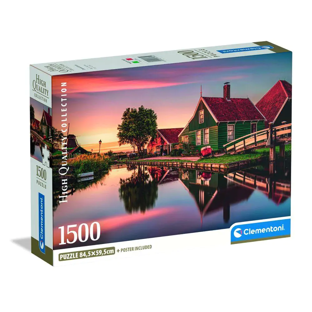 Puzzle Zaanse Schans de înaltă calitate 1500 piese poza produsului