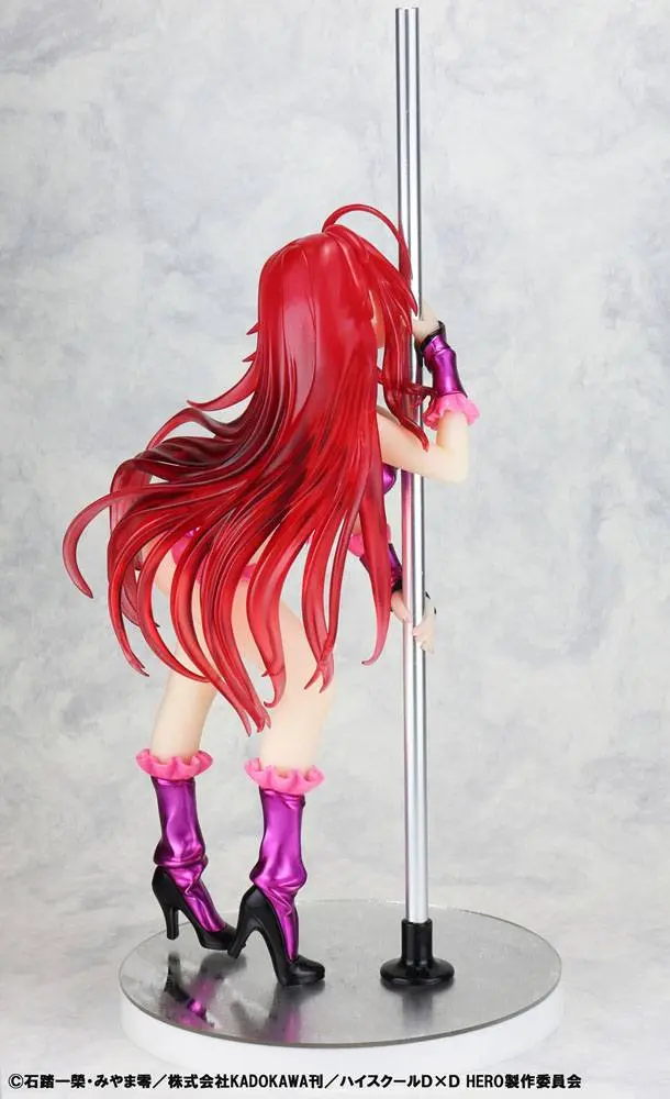 Statuie High School DxD 1/7 Rias Gremory Pole Dance Ver. Culoare Mov 20 cm poza produsului