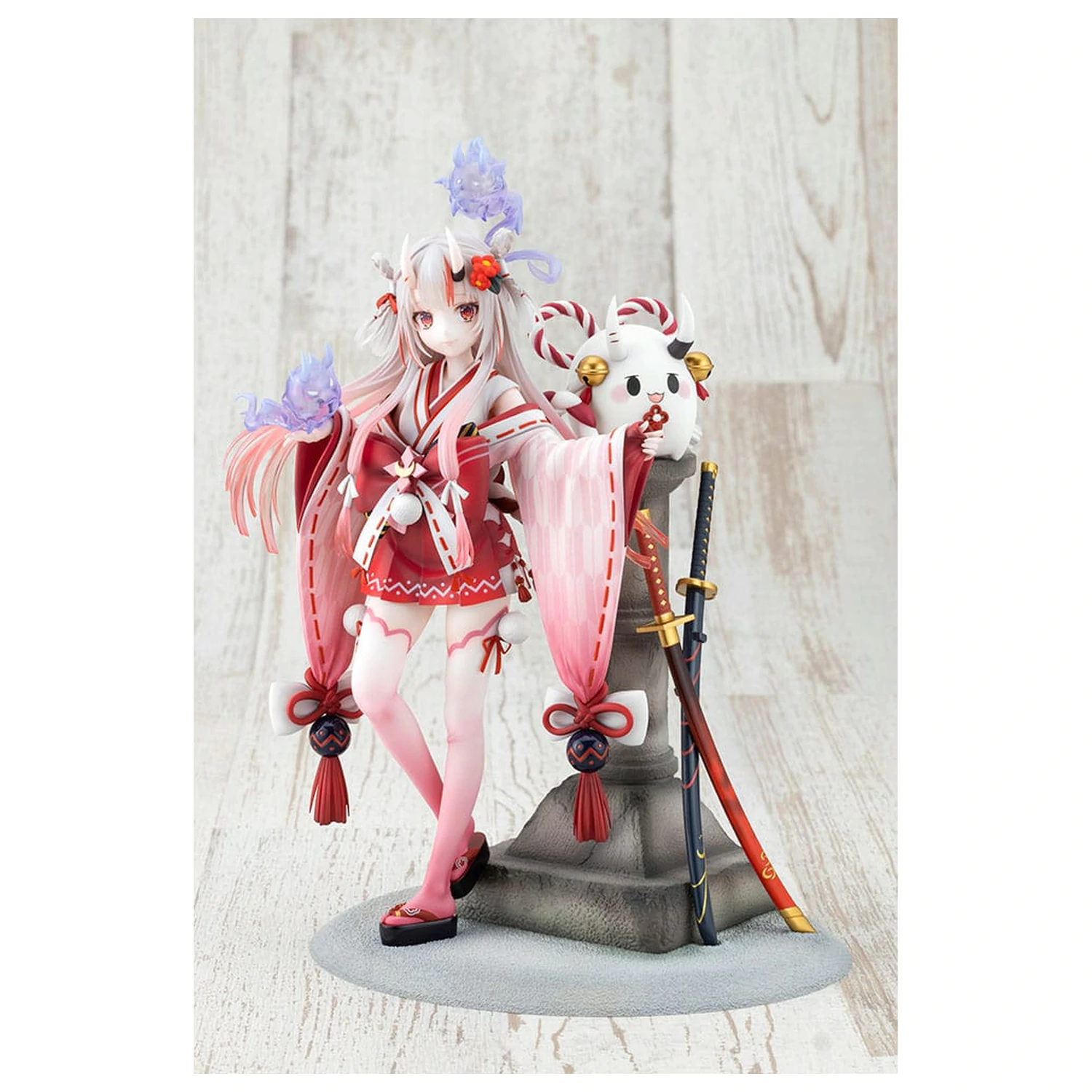 Hololive Production Statuie din PVC 1/7 Nakiri Ayame Shrine Maiden Fortune Outfit Ver. 26 cm poza produsului