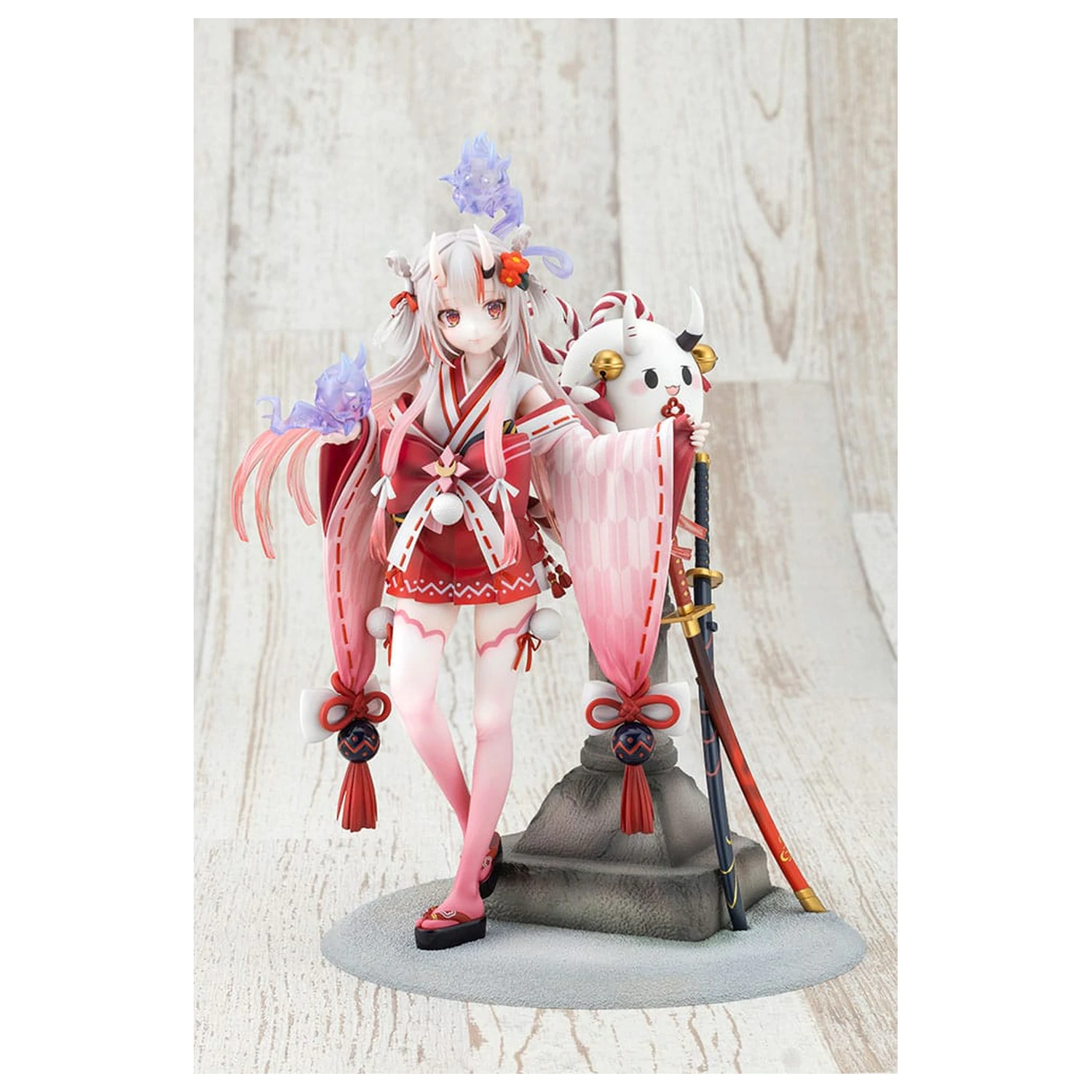 Hololive Production Statuie din PVC 1/7 Nakiri Ayame Shrine Maiden Fortune Outfit Ver. 26 cm poza produsului