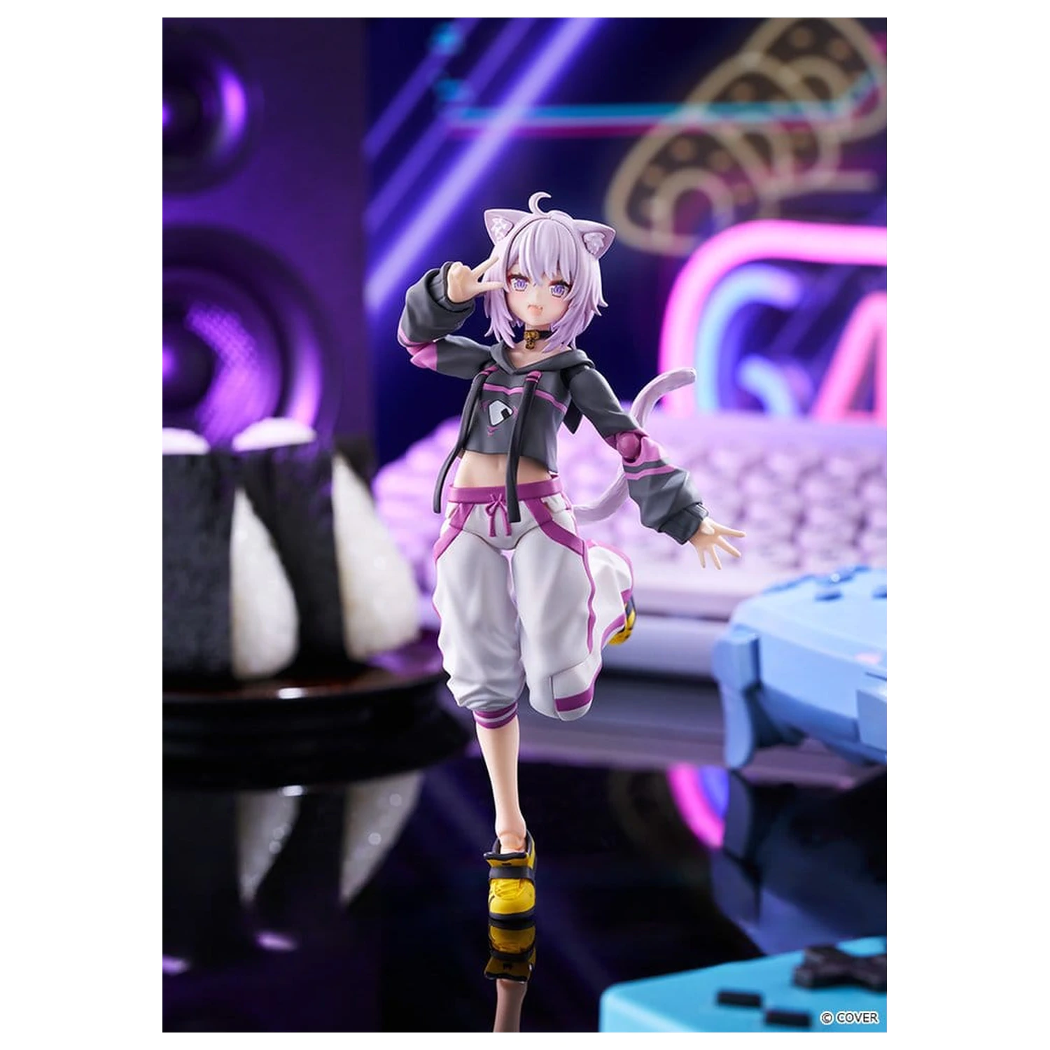 Hololive Production figma figurina de actiune Nekomata Okayu 14 cm poza produsului