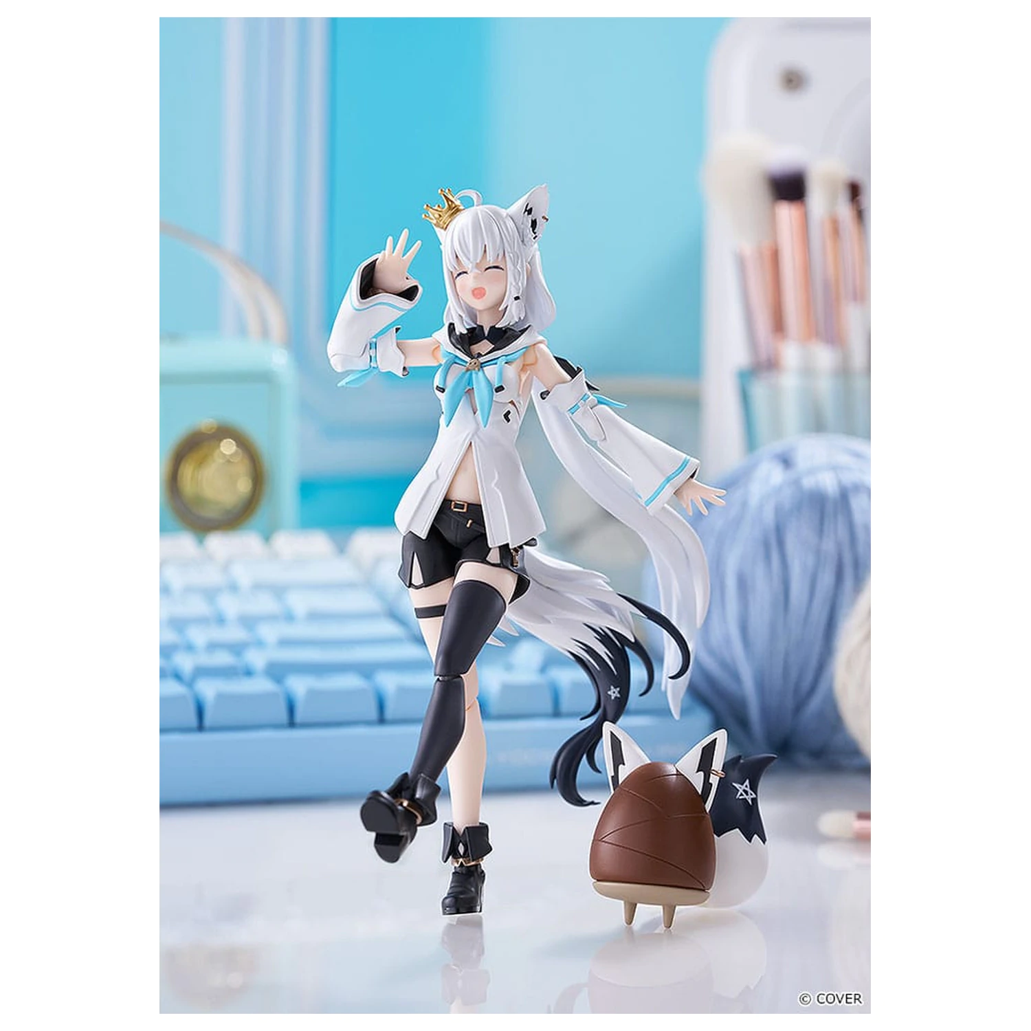 Hololive Production Figma Figurina de actiune Shirakami Fubuki 15 cm poza produsului