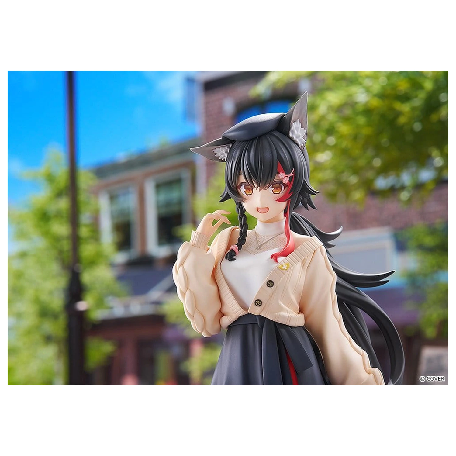 Hololive Production G.S. Collection Figurina PVC 1/7 Ookami Mio Date Style - Street Outfit Ver. 24 cm poza produsului