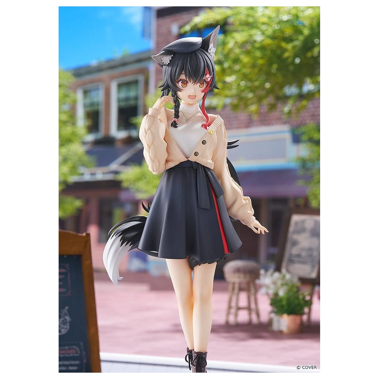 Hololive Production G.S. Collection Figurina PVC 1/7 Ookami Mio Date Style - Street Outfit Ver. 24 cm poza produsului