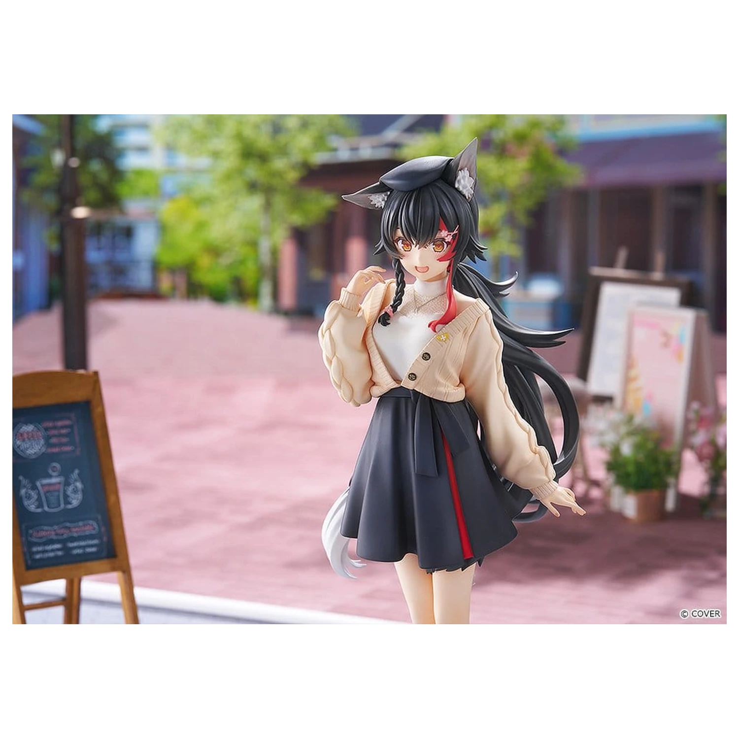 Hololive Production G.S. Collection Figurina PVC 1/7 Ookami Mio Date Style - Street Outfit Ver. 24 cm poza produsului