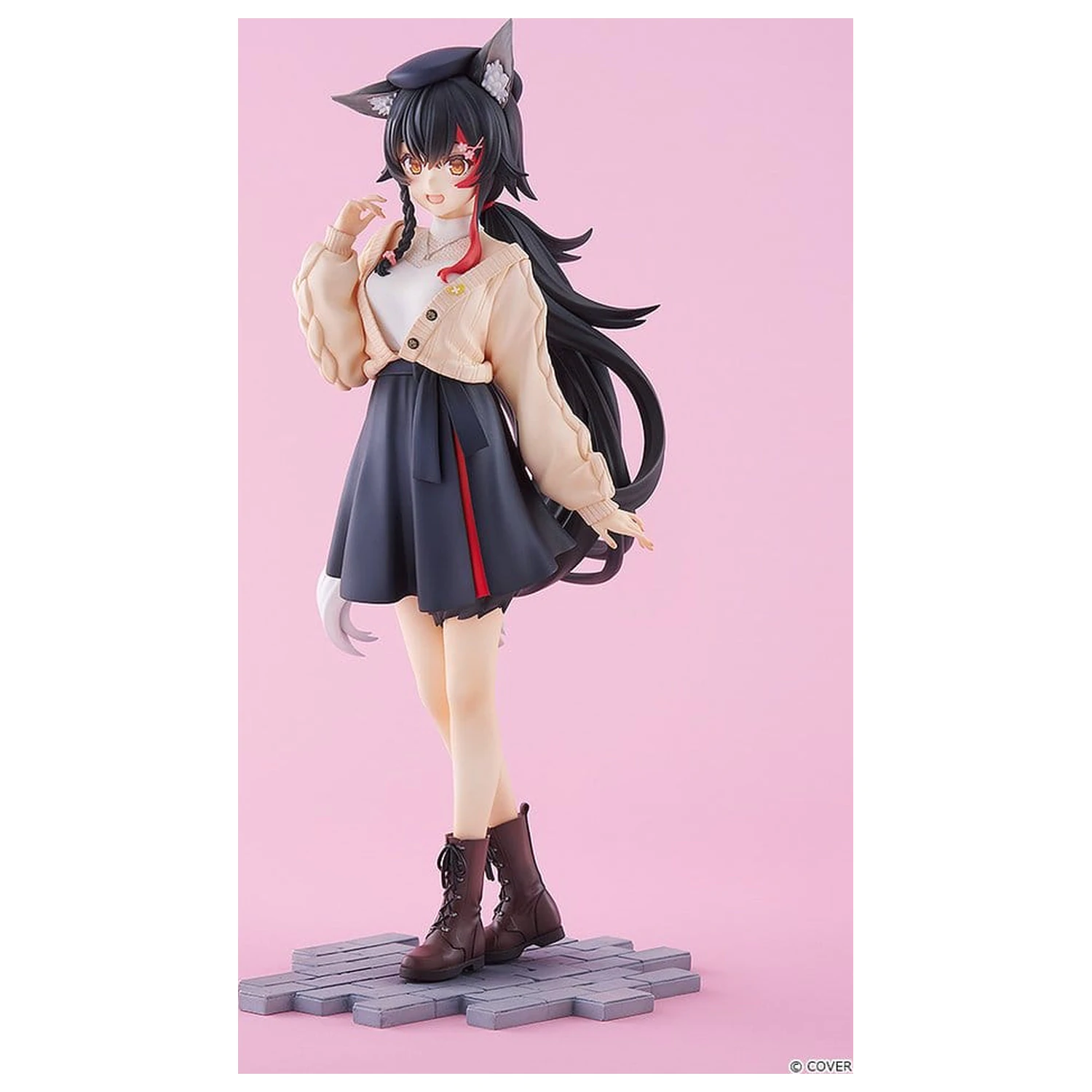 Hololive Production G.S. Collection Figurina PVC 1/7 Ookami Mio Date Style - Street Outfit Ver. 24 cm poza produsului
