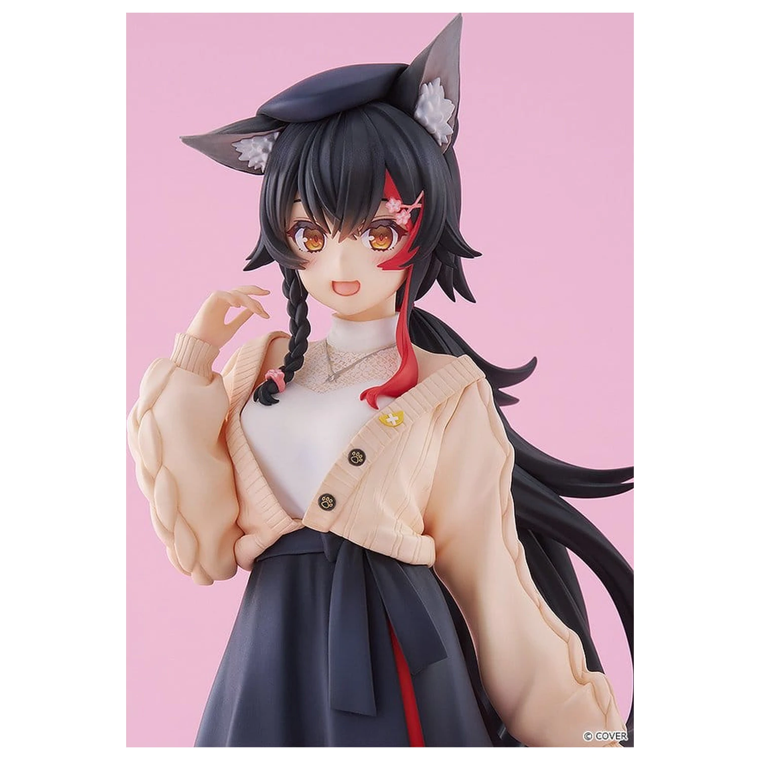 Hololive Production G.S. Collection Figurina PVC 1/7 Ookami Mio Date Style - Street Outfit Ver. 24 cm poza produsului