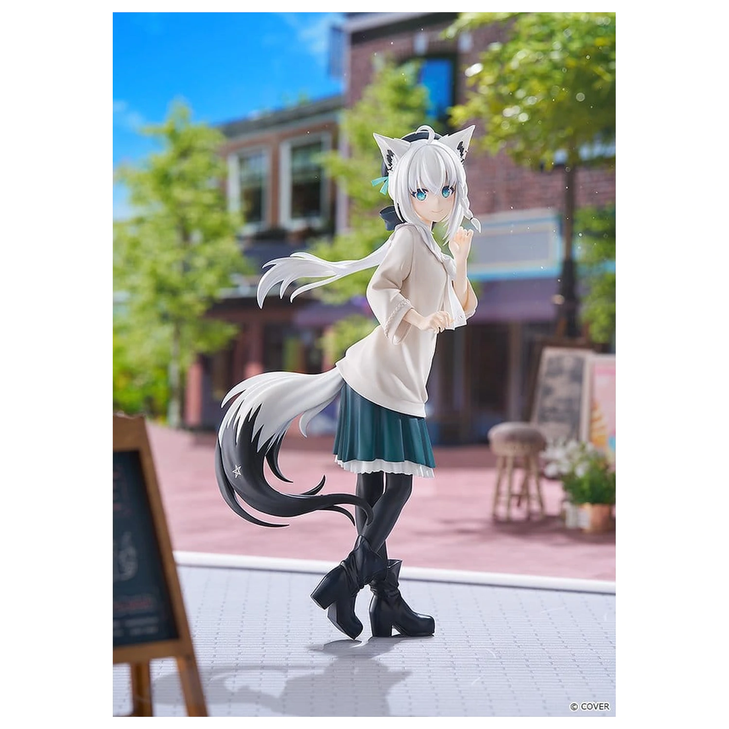 Hololive Production G.S. Collection Figurina din PVC 1/7 Shirakami Fubuki: Date Style - Casual Outfit Ver. 22 cm poza produsului
