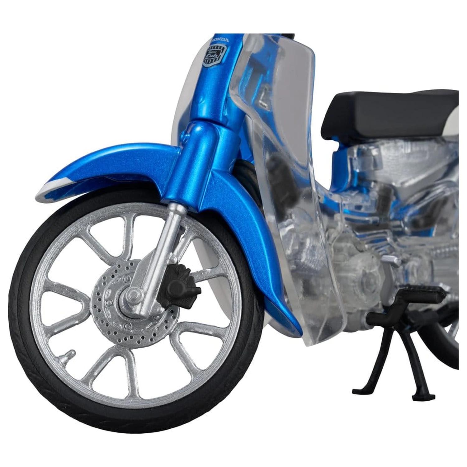 Honda Kaitanics Plastic Model Kit Super Cub 110 Glint Wave Blue Metalic poza produsului