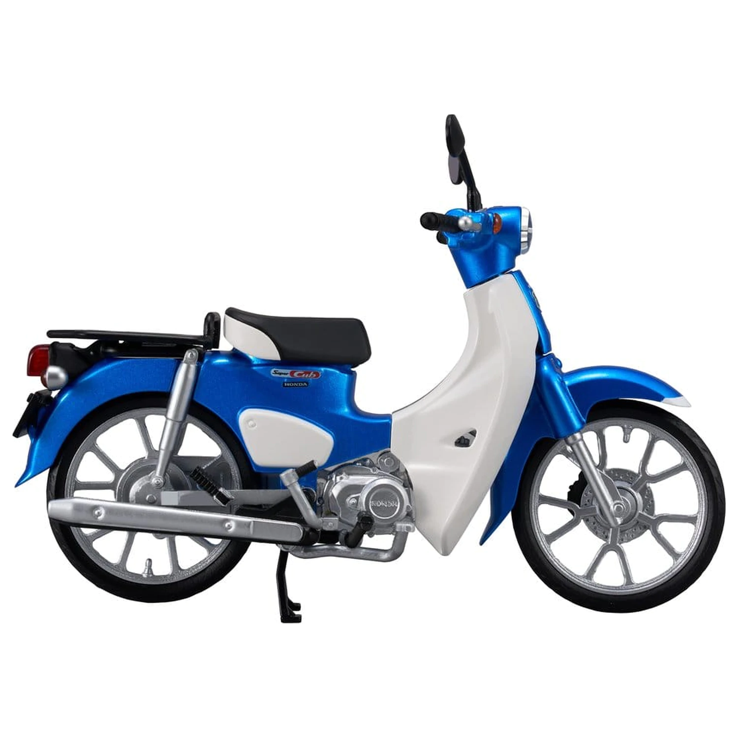 Honda Kaitanics Plastic Model Kit Super Cub 110 Glint Wave Blue Metalic poza produsului