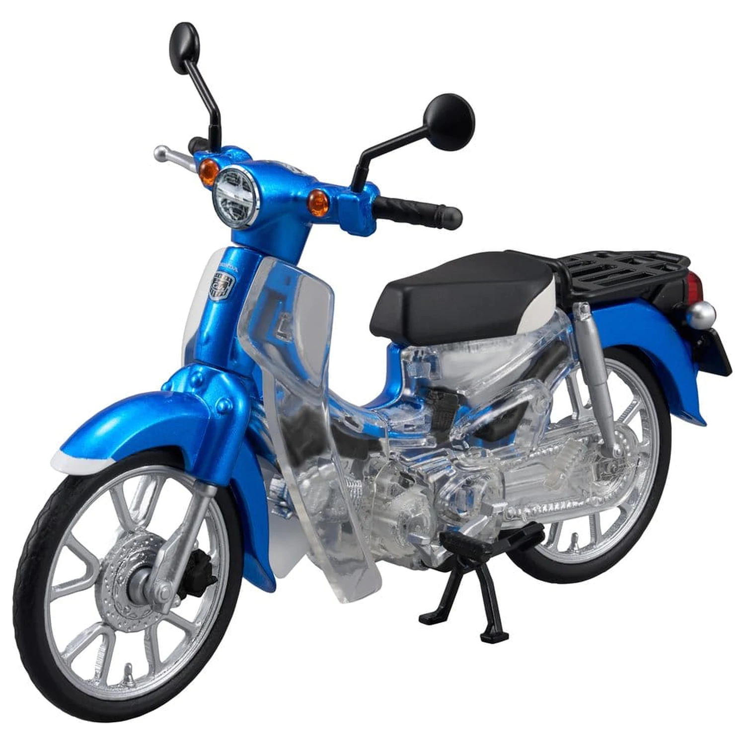 Honda Kaitanics Plastic Model Kit Super Cub 110 Glint Wave Blue Metalic poza produsului