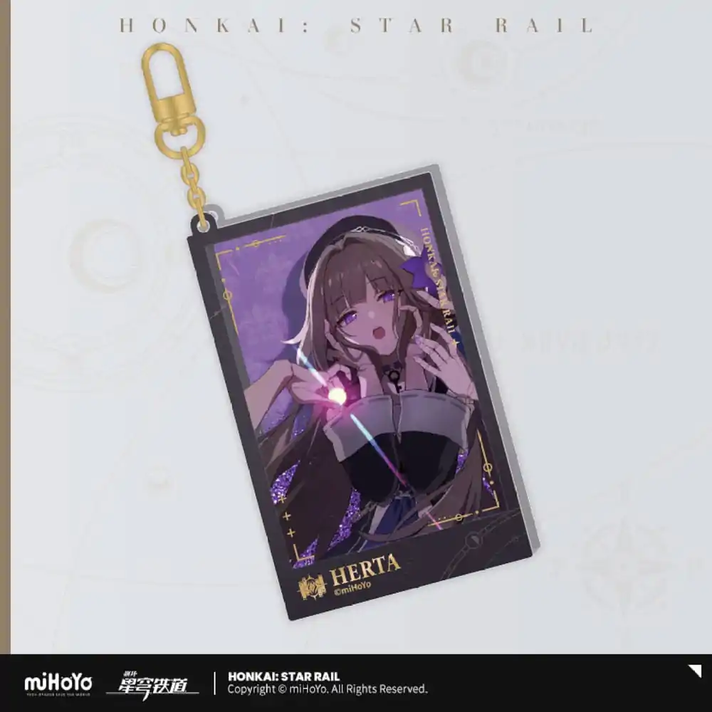 Honkai: Star Rail Countdown Departure Series Breloc Acrilic Herta Glitter 9 cm poza produsului