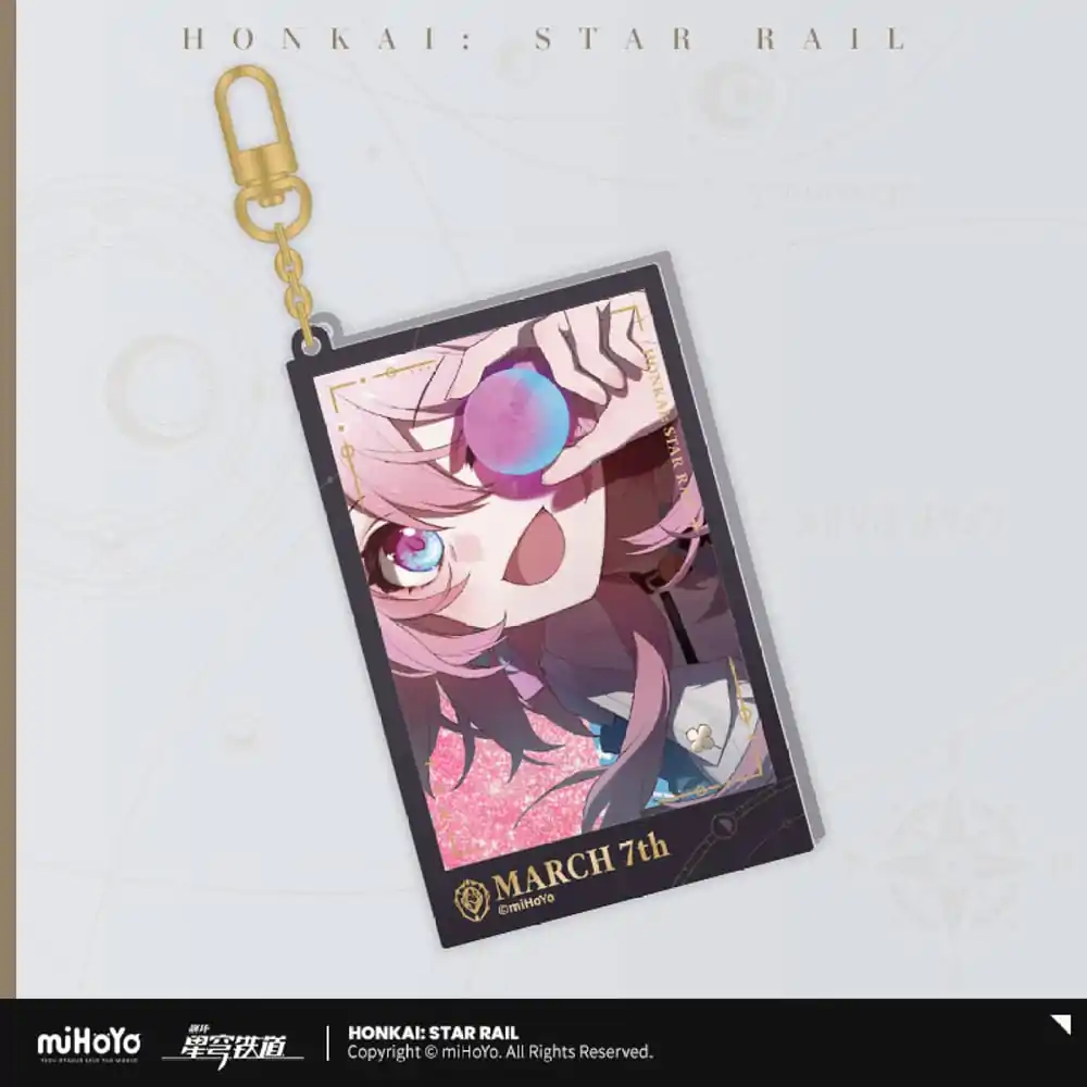 Honkai: Star Rail Countdown Departure Series Breloc Acrilic March 7th Glitter 9 cm poza produsului