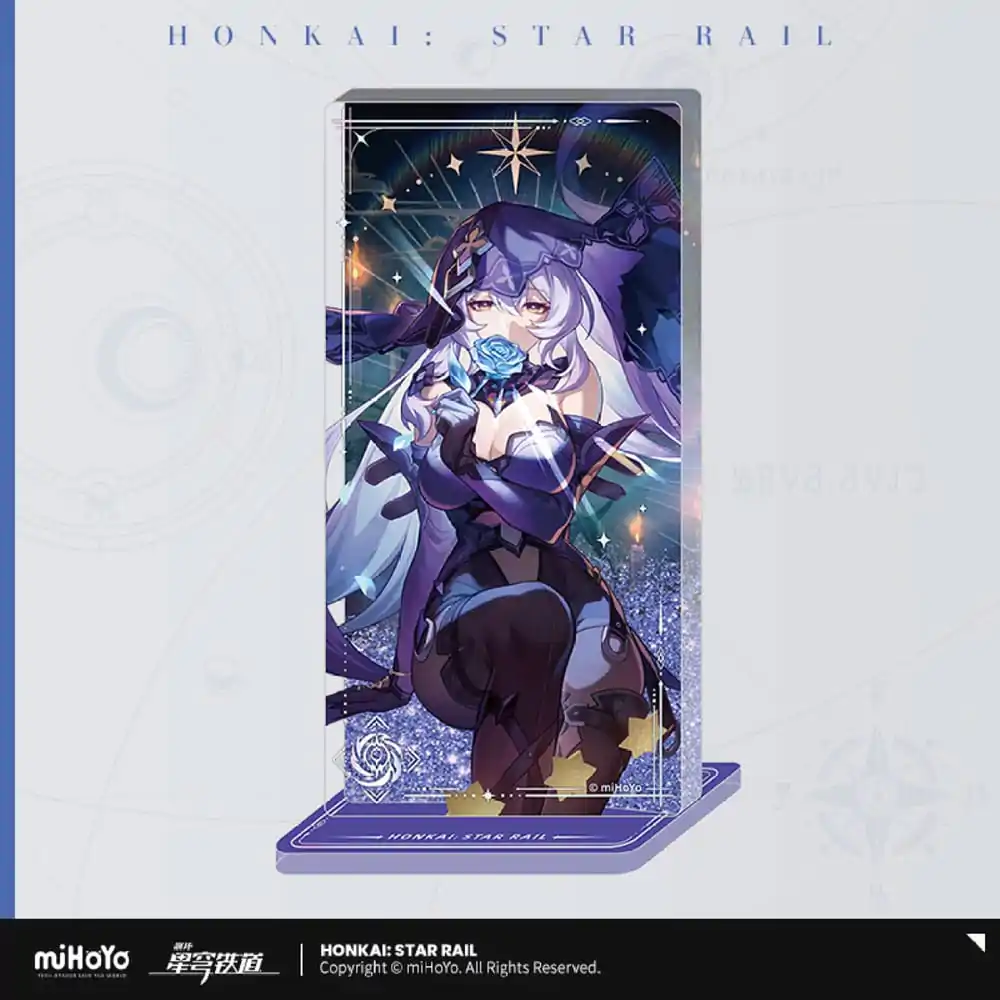 Honkai: Star Rail Light Cone Ornament acrilic cu glitter: Black Swan Reforged Remembrance 15 cm poza produsului