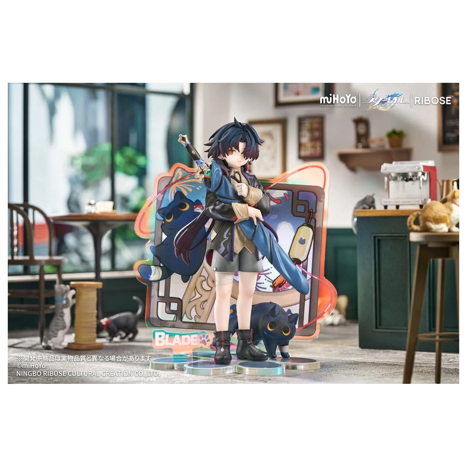 Honkai: Star Rail Rise Up+ Chibi Cat Series figurina Chibi Blade Ver. 19 cm poza produsului