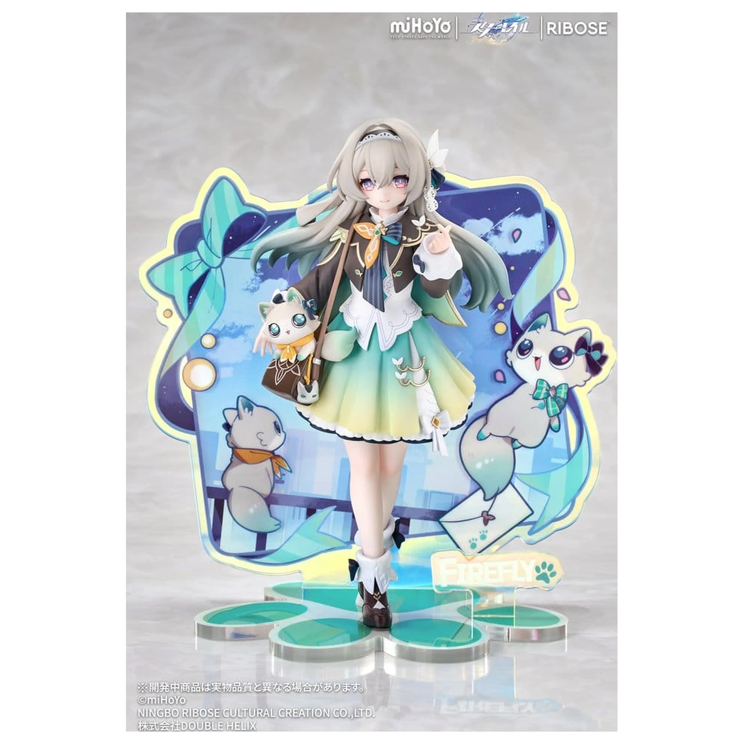 Honkai: Star Rail Rise Up+ Chibi Cat Series Mini Figurina Firefly Ver. 18 cm poza produsului