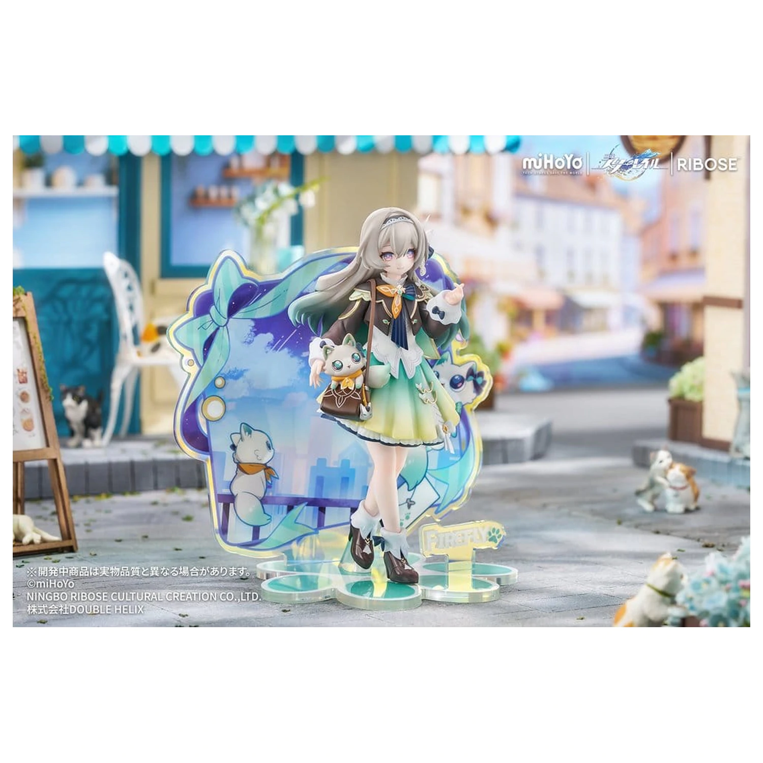 Honkai: Star Rail Rise Up+ Chibi Cat Series Mini Figurina Firefly Ver. 18 cm poza produsului