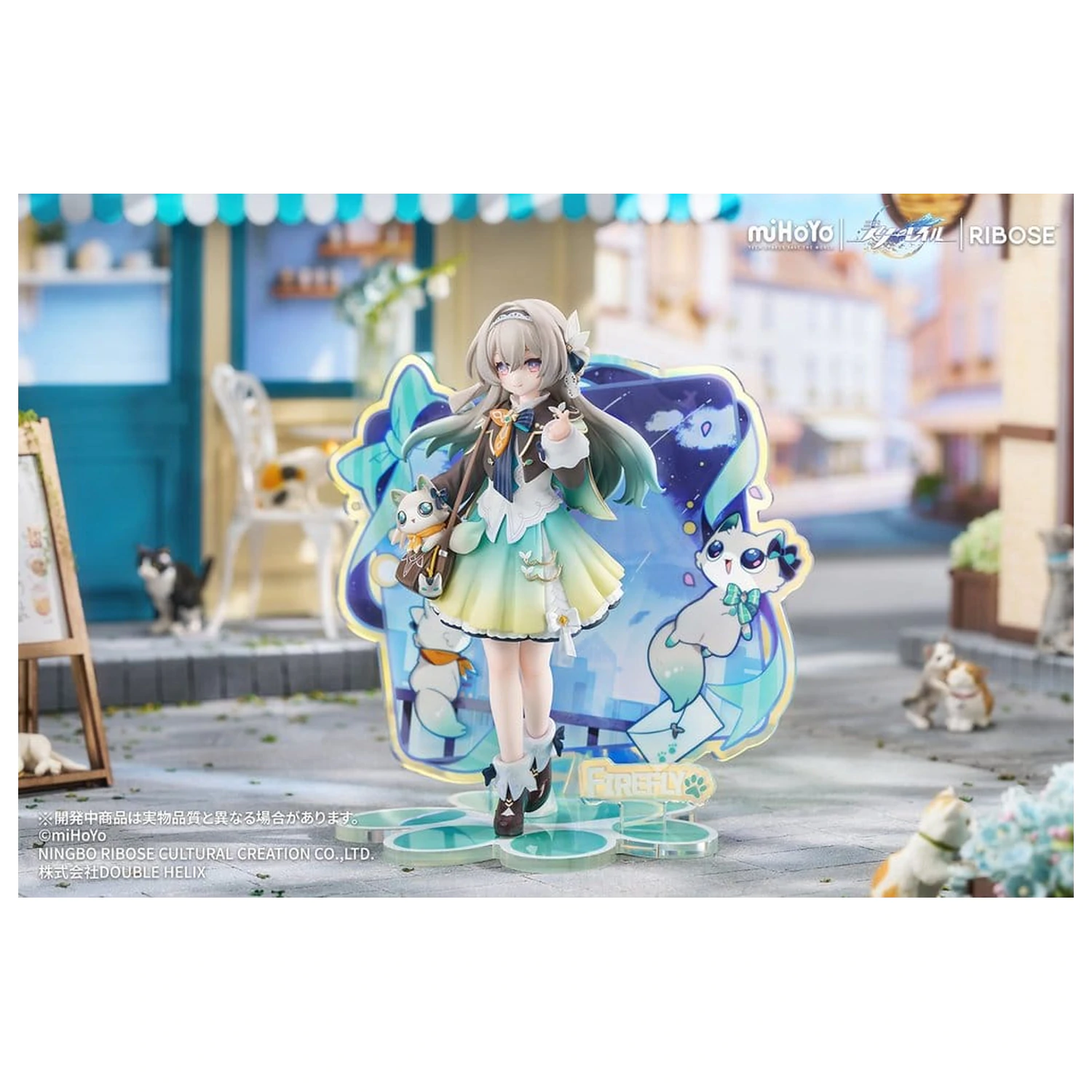 Honkai: Star Rail Rise Up+ Chibi Cat Series Mini Figurina Firefly Ver. 18 cm poza produsului