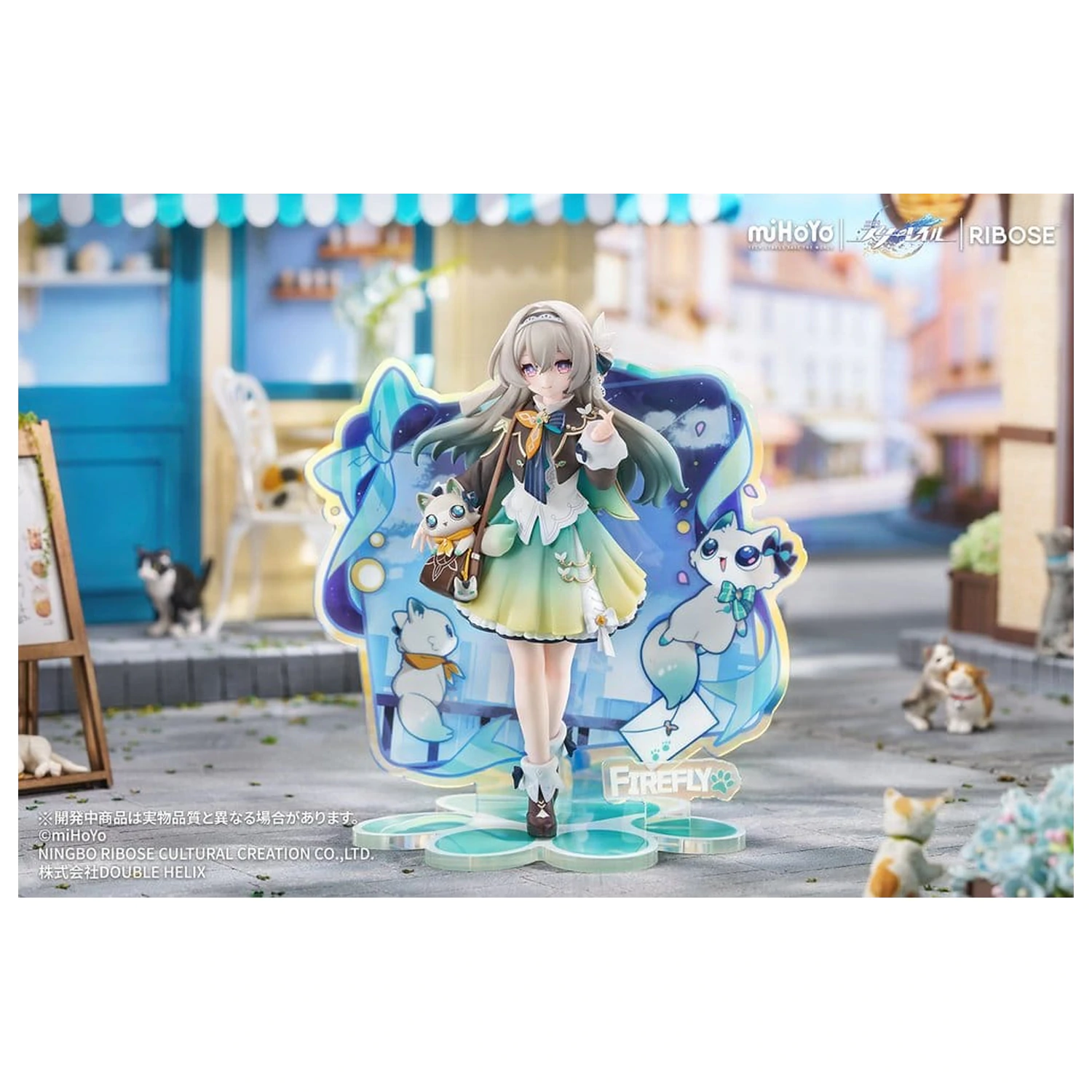 Honkai: Star Rail Rise Up+ Chibi Cat Series Mini Figurina Firefly Ver. 18 cm poza produsului