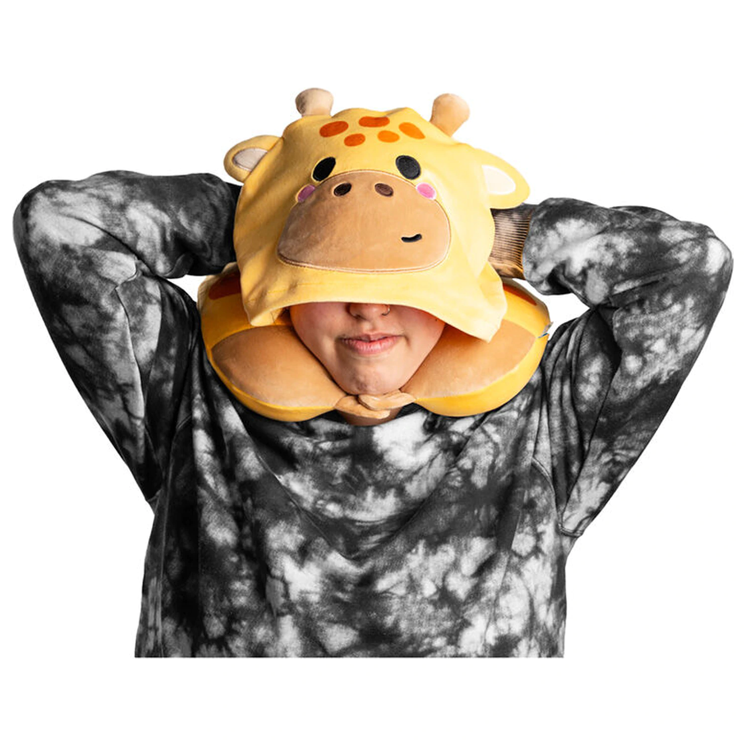 Hoodeazzz Raffi The Giraffe perna de calatorie cu gluga poza produsului