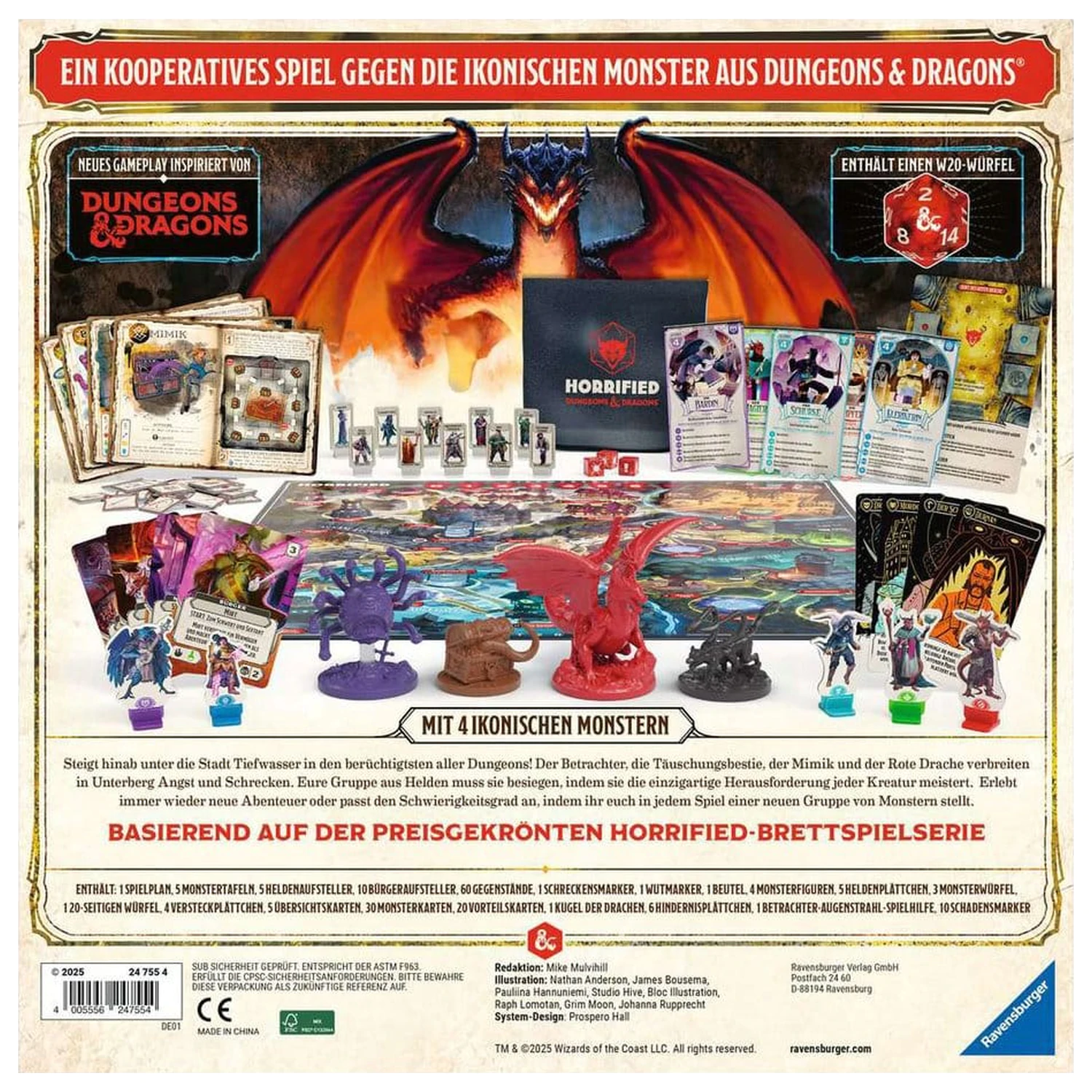 Horrified: Dungeons & Dragons Joc de societate German Version poza produsului