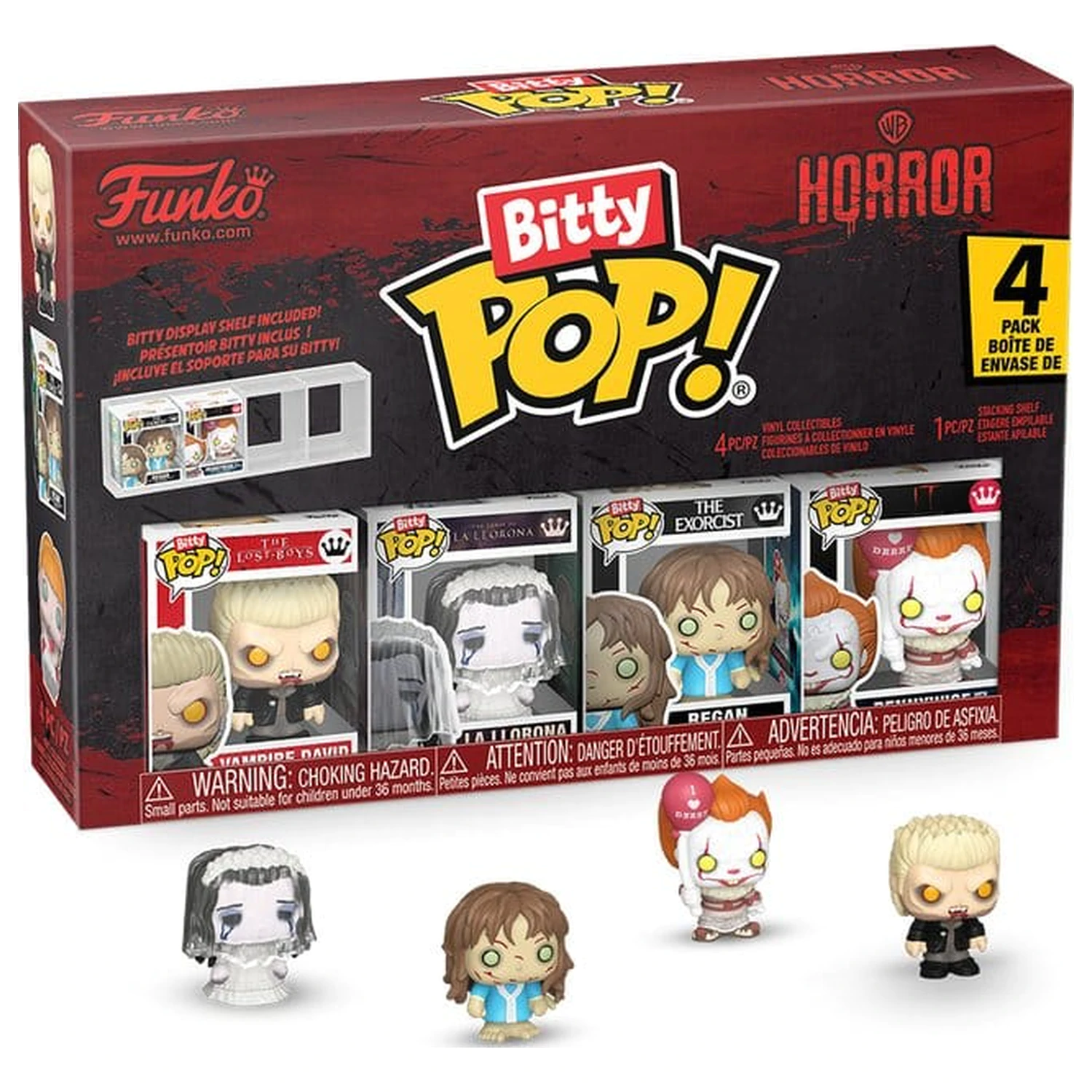 Horror Bitty Funko POP! Figurină din vinil set de 4 David 2,5 cm poza produsului