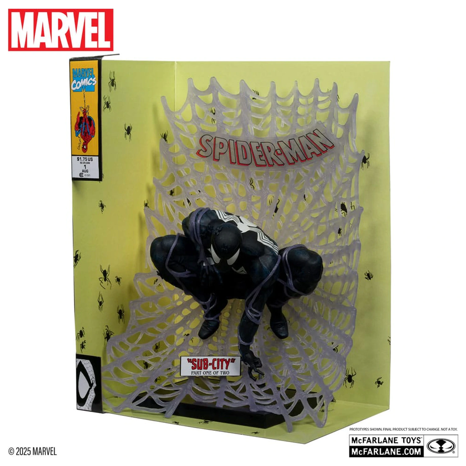 Marvel Collection Statuie din PVC 1/6 Spider-Man (Spider-Man #1)(Black Suit)(Chase) 28 cm poza produsului