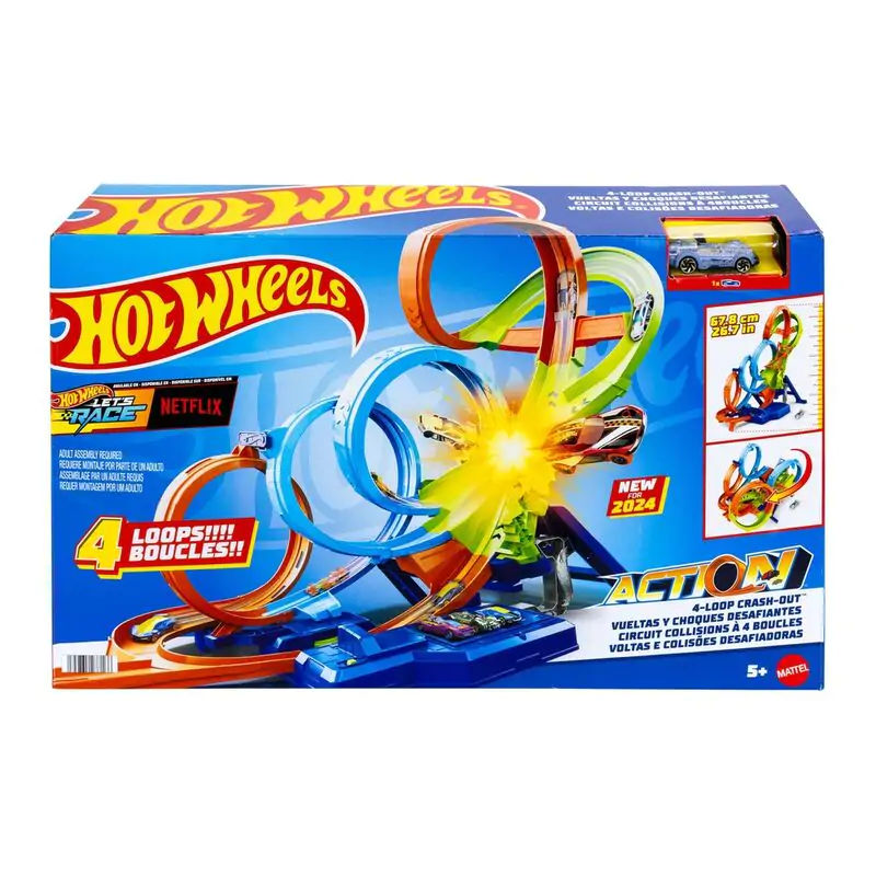 Hot Wheels Action 4 bucle Crash-Out poza produsului