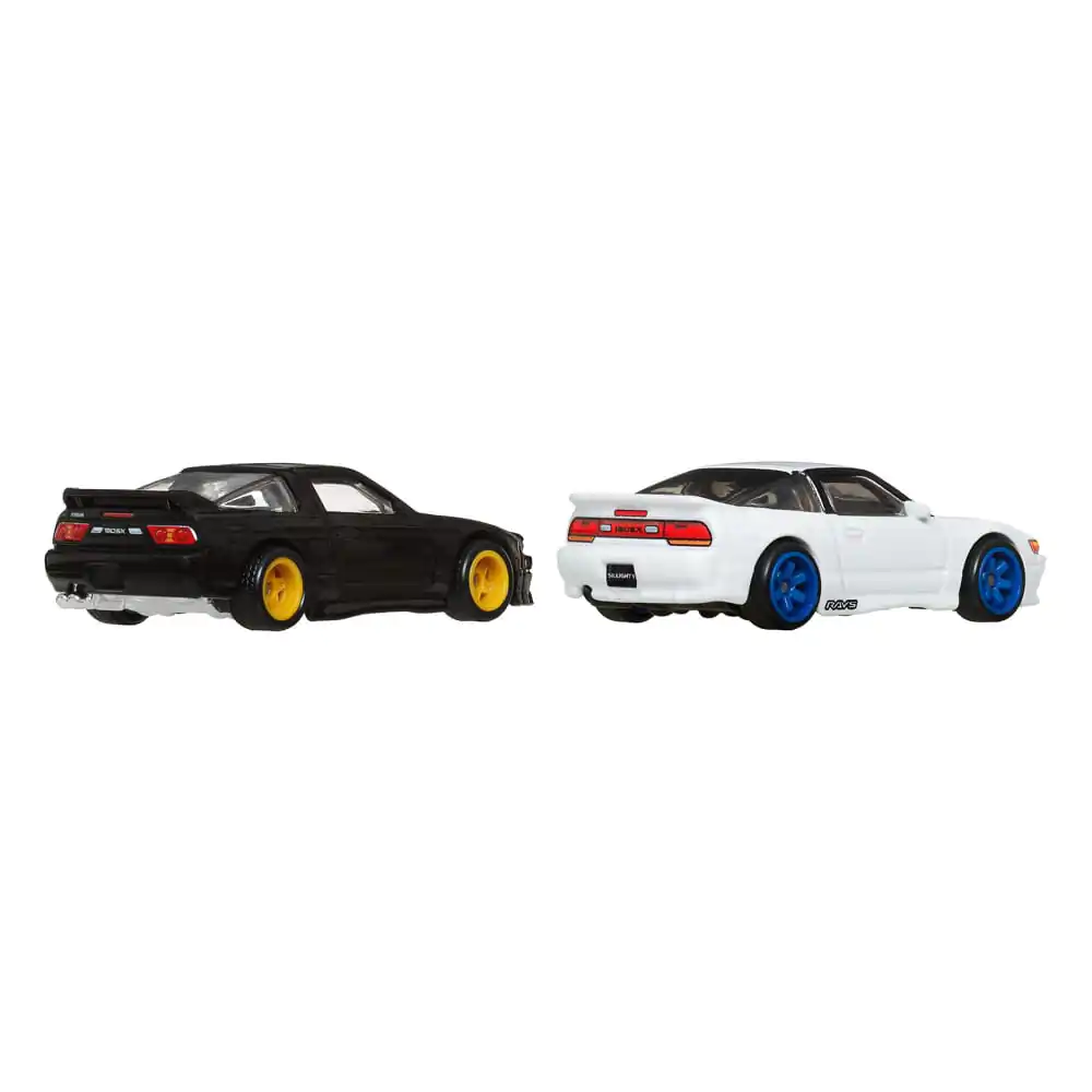 Hot Wheels Premium Car Culture Vehicul turnat sub presiune Set de 2 1/64 '96 Nissan 180SX Type X & Nissan SilEighty poza produsului