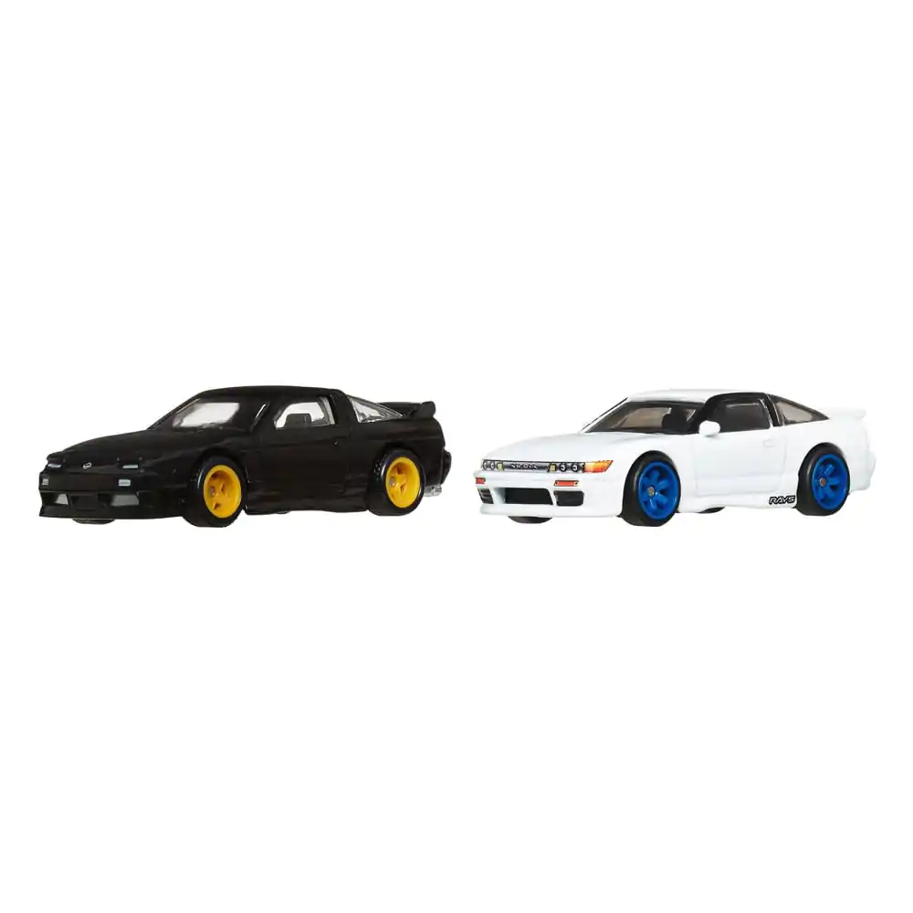 Hot Wheels Premium Car Culture Vehicul turnat sub presiune Set de 2 1/64 '96 Nissan 180SX Type X & Nissan SilEighty poza produsului