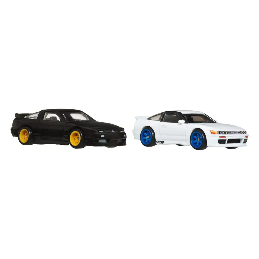 Hot Wheels Premium Car Culture Vehicul turnat sub presiune Set de 2 1/64 '96 Nissan 180SX Type X & Nissan SilEighty poza produsului